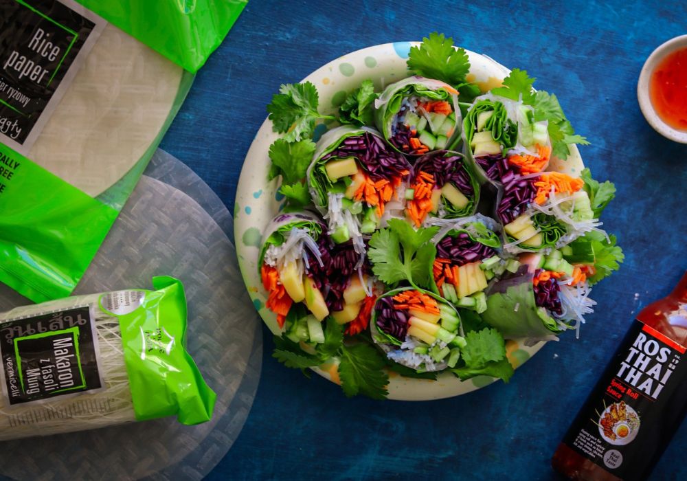 Fresh spring rolls z warzywami