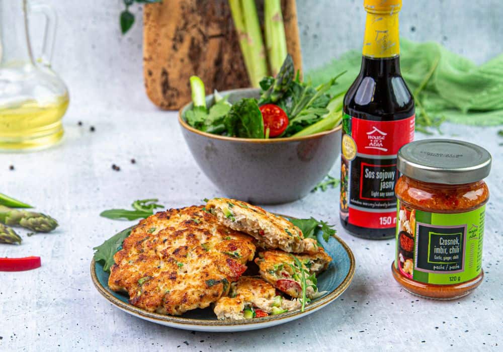 Keto siekane kotlety z warzywami
