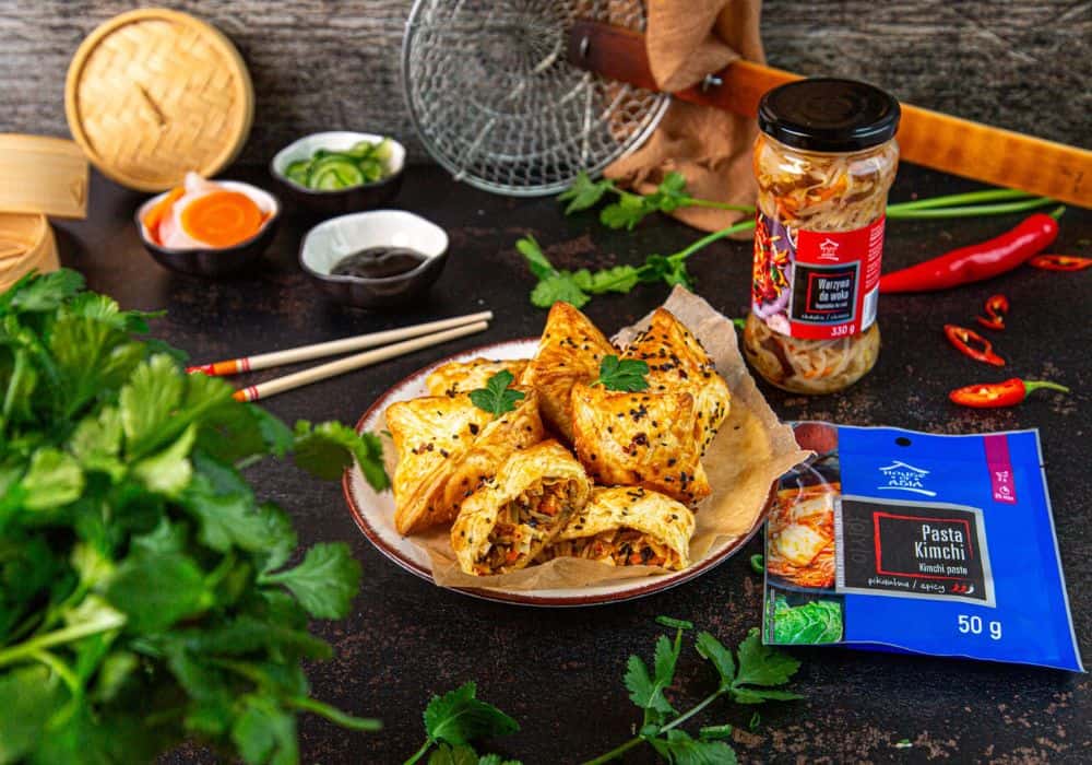 Koreańskie pierożki z kimchi i tofu House of Asia
