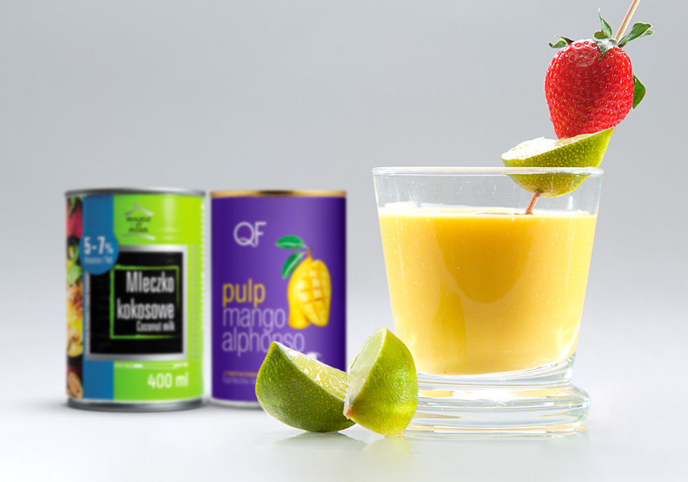 Smoothie z mango i mleczkiem kokosowym