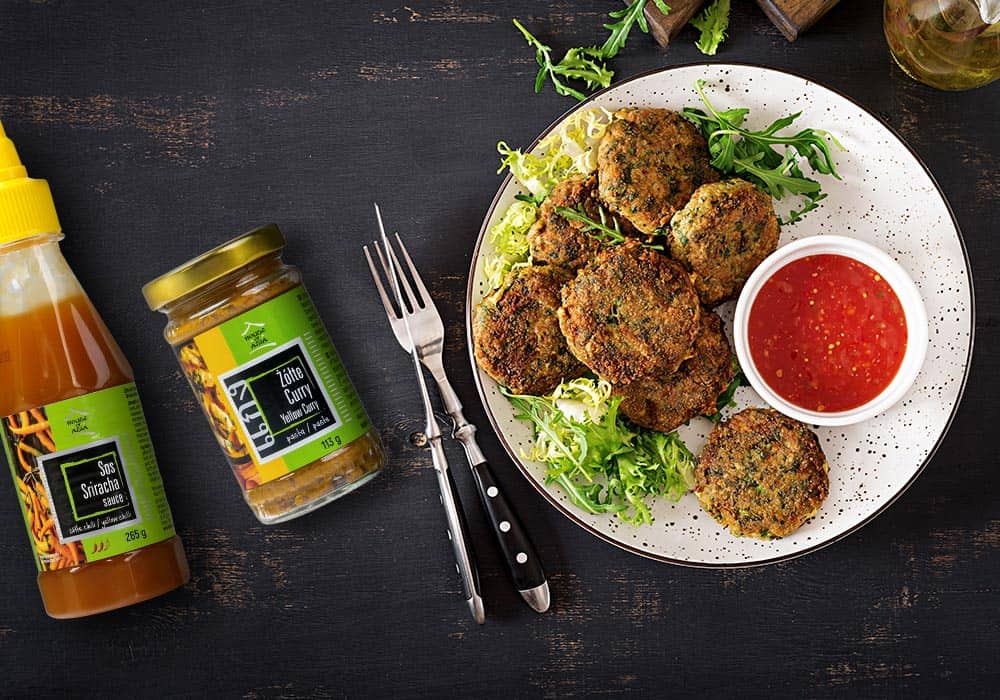 Tajskie kotleciki rybne z żółtym curry