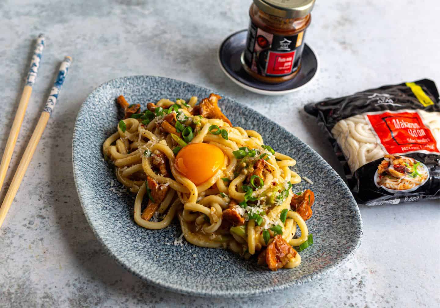 Udon z pastą miso