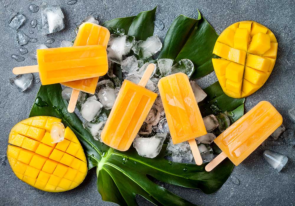 Sorbet z mango i mleczkiem kokosowym