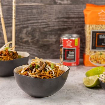 Makaron stir fry z warzywami